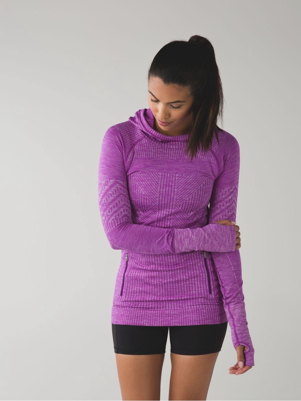Lululemon Rest Less Hoodie Heathered Tender Violet Size XS - S Run Athletic